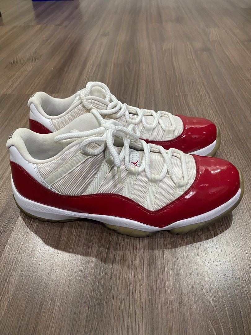 Jordan 11 low cherry Men s Fashion Footwear Sneakers on Carousell