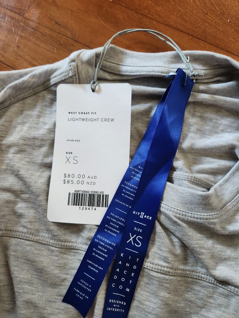 Kit & Ace Tencel Lyocell Lightweight Crew Tshirt - Size XS (Category: Tshirts & Polo Shirts) located in Singapore. Submitted by allsorts (Listing ID 1210821361, Image 2). Description: Kit & Ace Tencel Lyocell Tshirt - Size XS Lightweight Crew West Coast Fit Brand New with Tag never worn before Retail price $80 AUD.