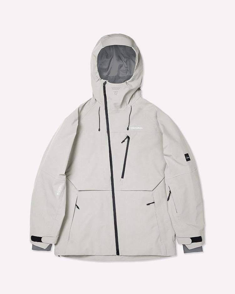 Korean Dimito ivory snowboard jacket Carousell