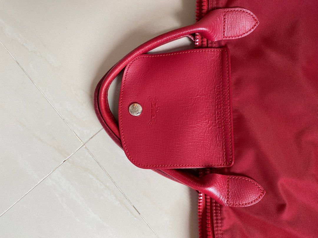 Longchamp Le Pliage Neo Small Pouch Bag, Ruby
