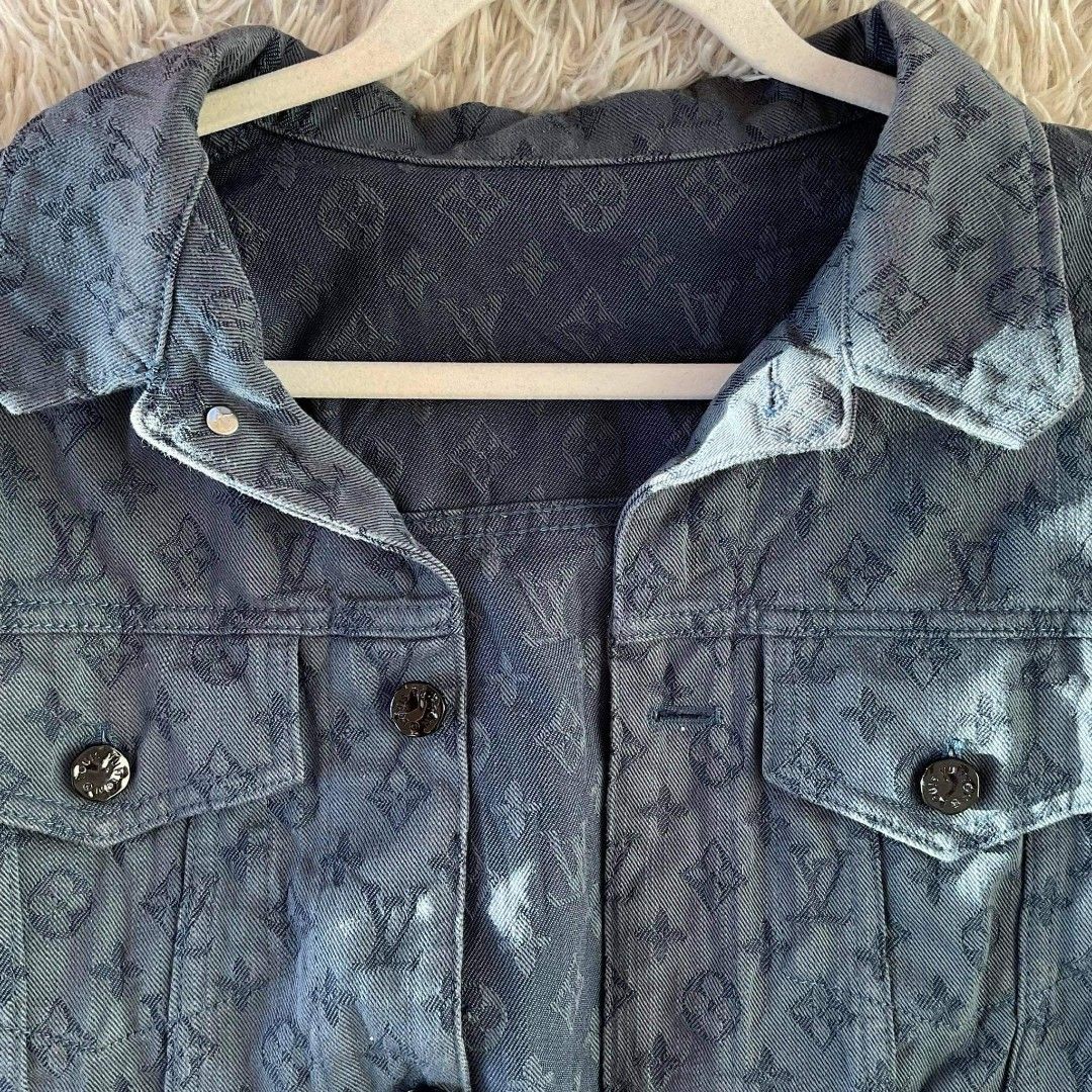 Louis vuitton purple denim jacket virgil abloh's collection, Men's Fashion,  Coats, Jackets and Outerwear on Carousell