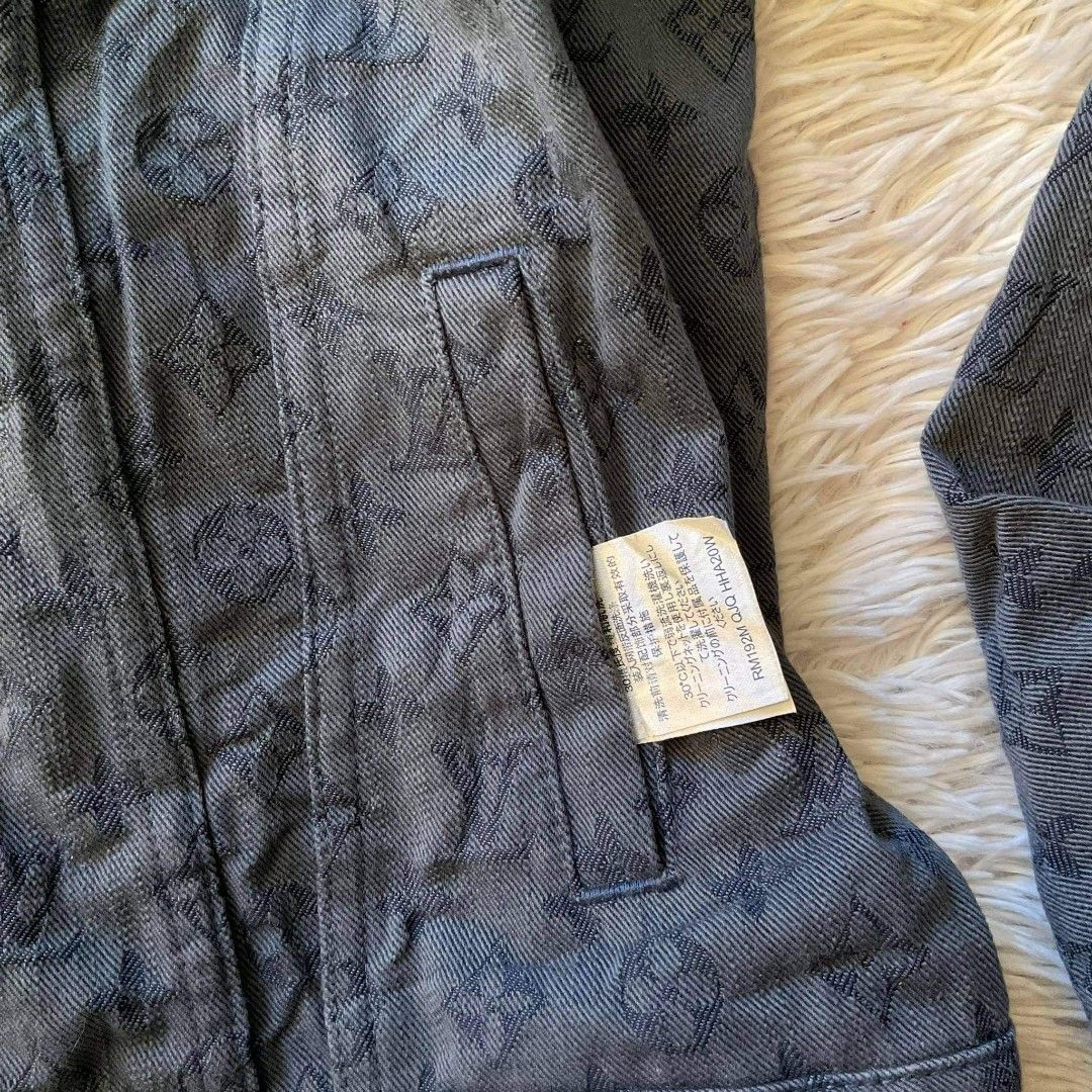 Louis Vuitton denim jacket Virgil alboh, Men's Fashion, Coats, Jackets and  Outerwear on Carousell