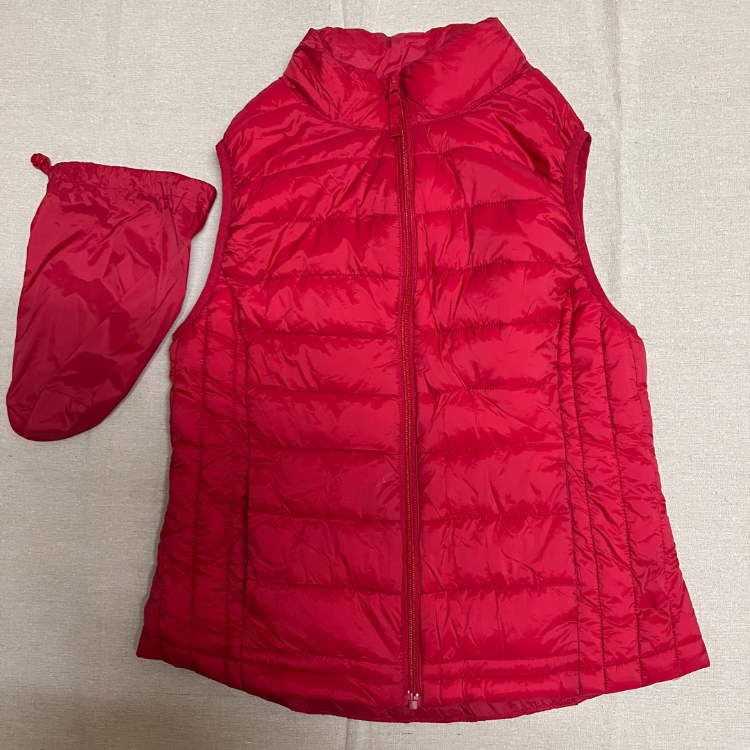 Love Tree Ultra Light Red Packable Vest Women s Fashion Coats Jackets and Outerwear on Carousell