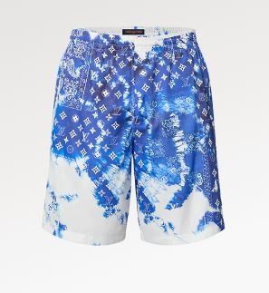 Louis Vuitton Louis Vuitton Blue Monogram Bandana Swimshorts