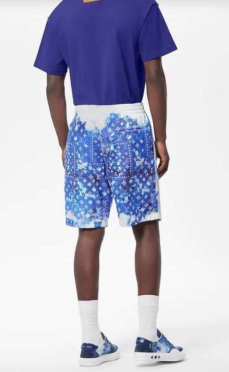LV Louis Vuitton Monogram Bandana Swim Shorts, Men's Fashion