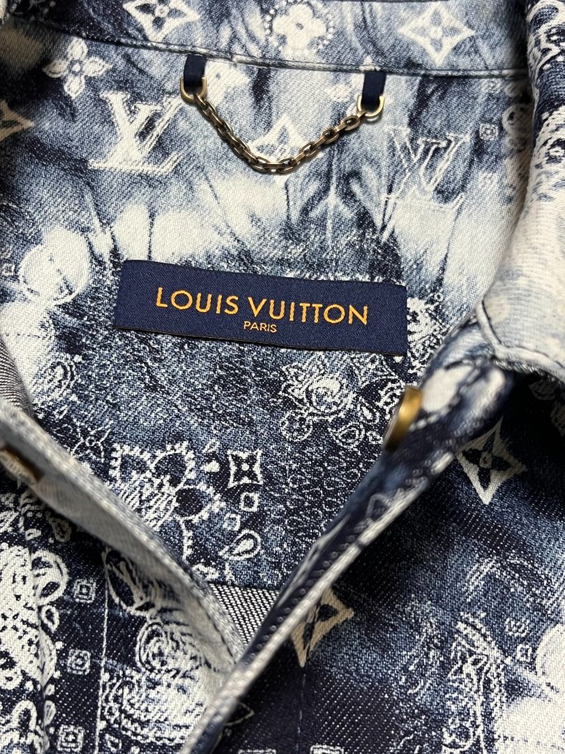 Louis Vuitton Monogram Bandana Crewneck Indigo/WhiteLouis Vuitton