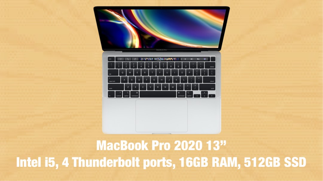 MacBook Pro 13” 2020 [Apple Care +]A2251, Intel I5, 4 Thunderbolt