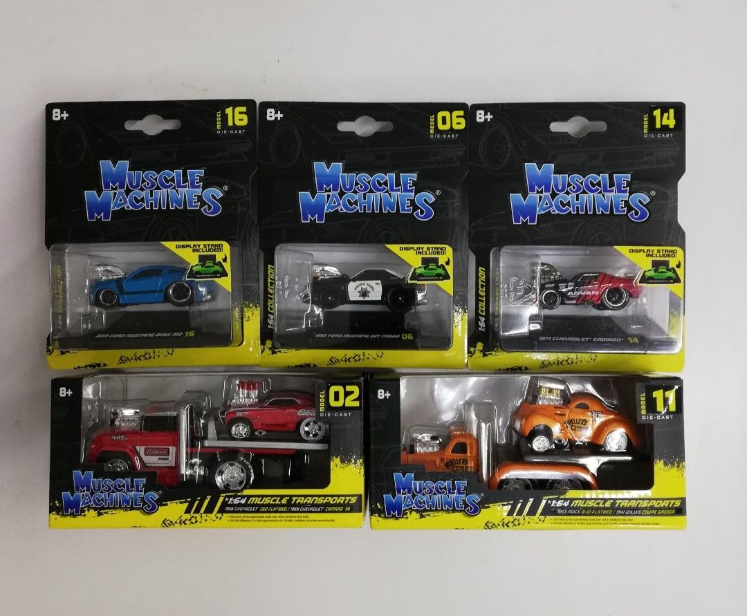 MAISTO 1/64 MUSCLE MACHINES( SET OF 5 UNITS), Hobbies & Toys, Toys