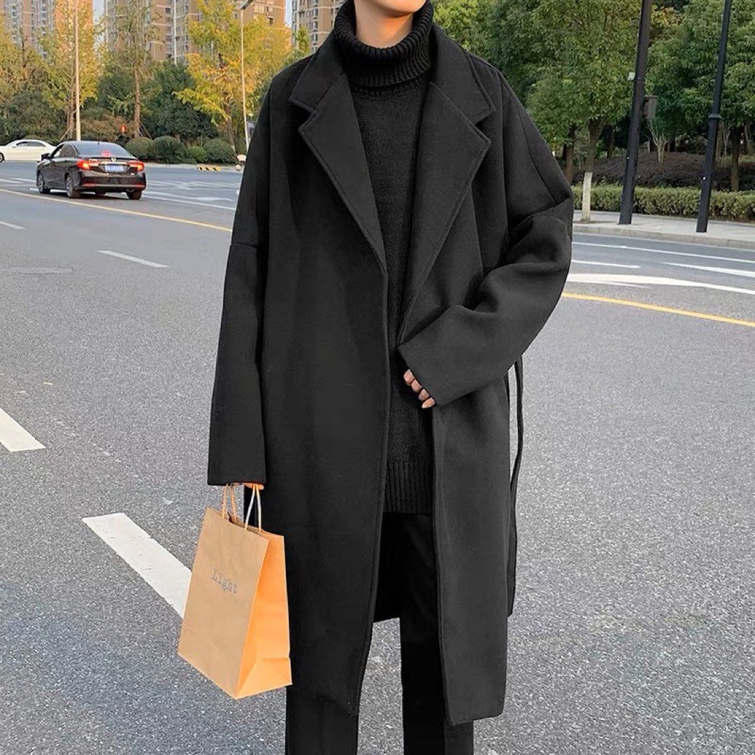 Black winter coat online sale