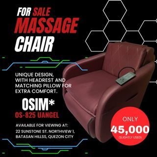 Massage Chair for Sale! RUSH!!! OSIM* OS-825 UANGEL