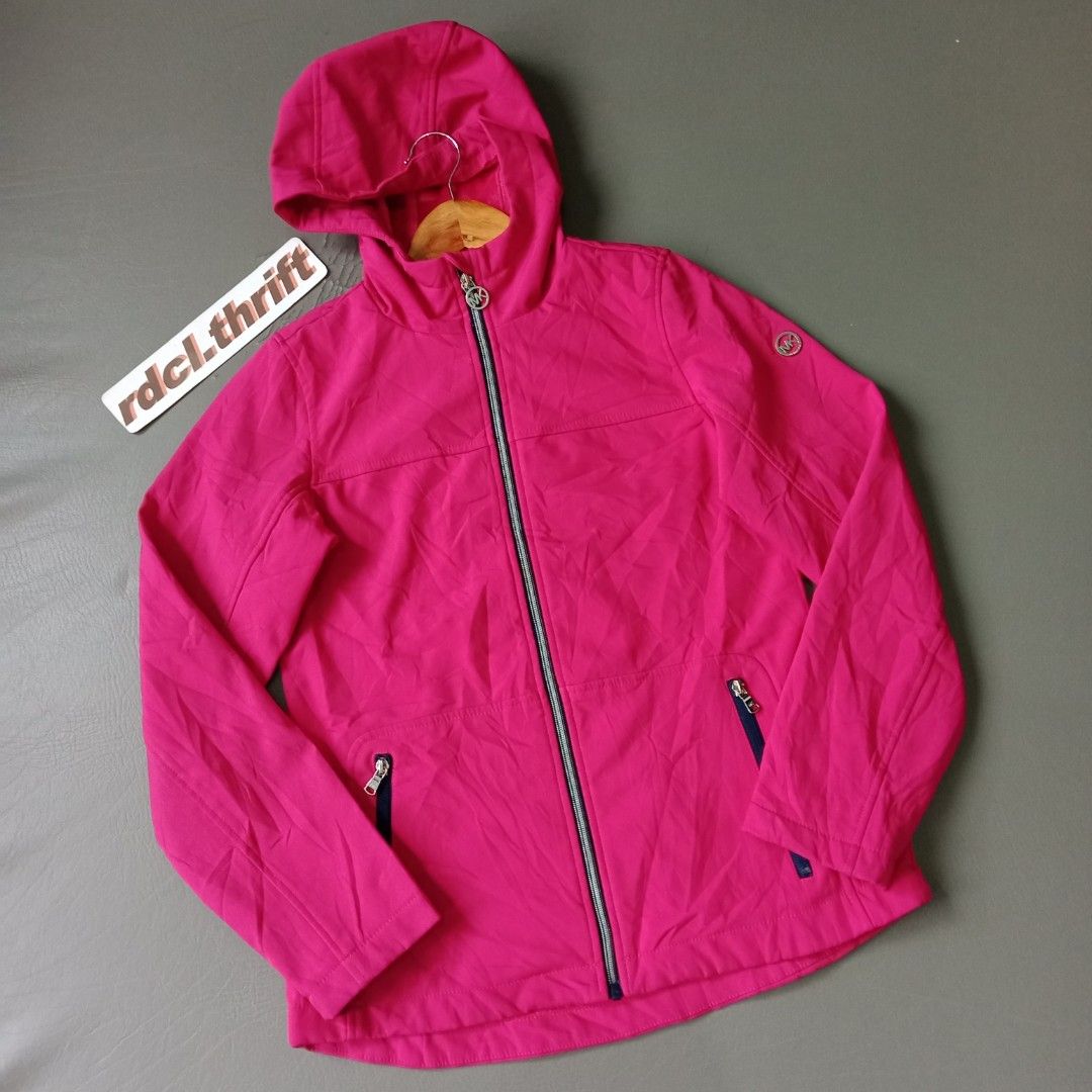 Michael kors on sale pink rain jacket