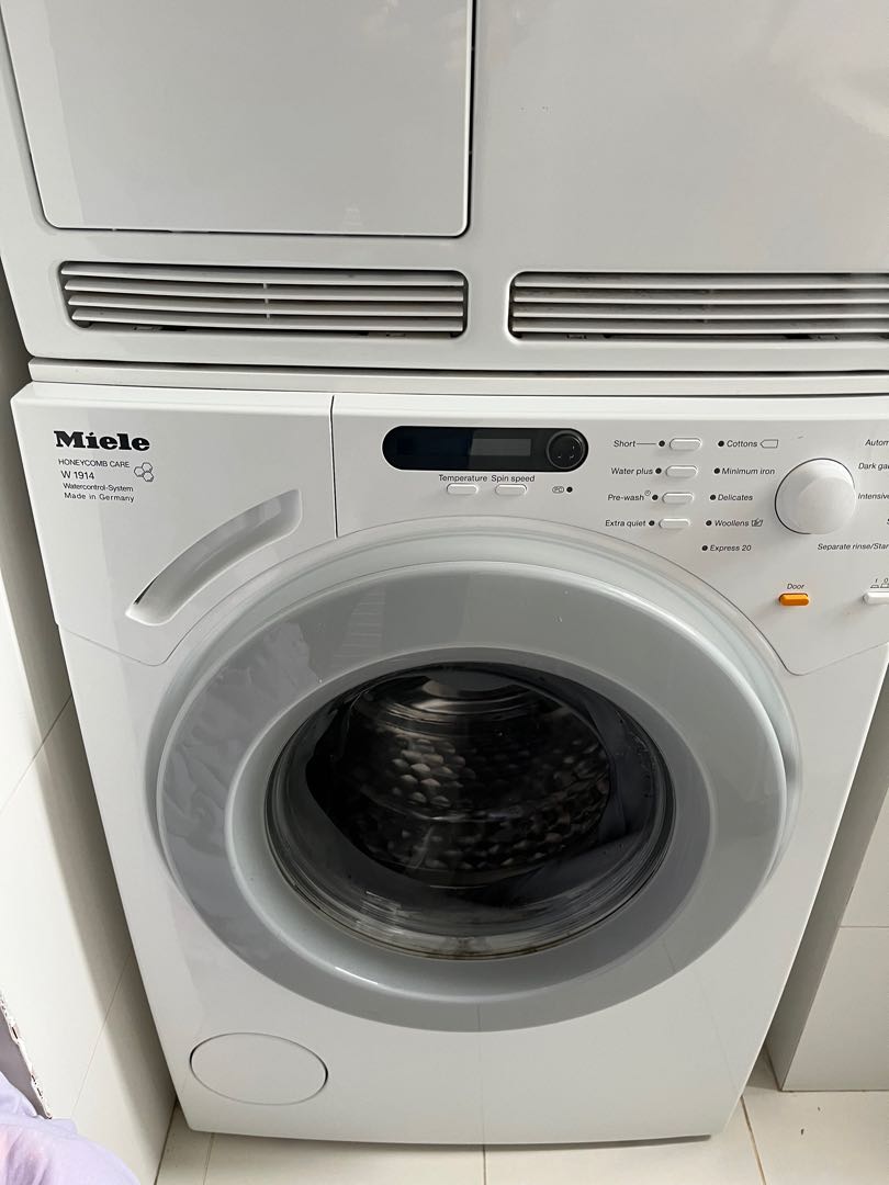 Miele washing machine and dryer for sale, TV & Home Appliances, Washing