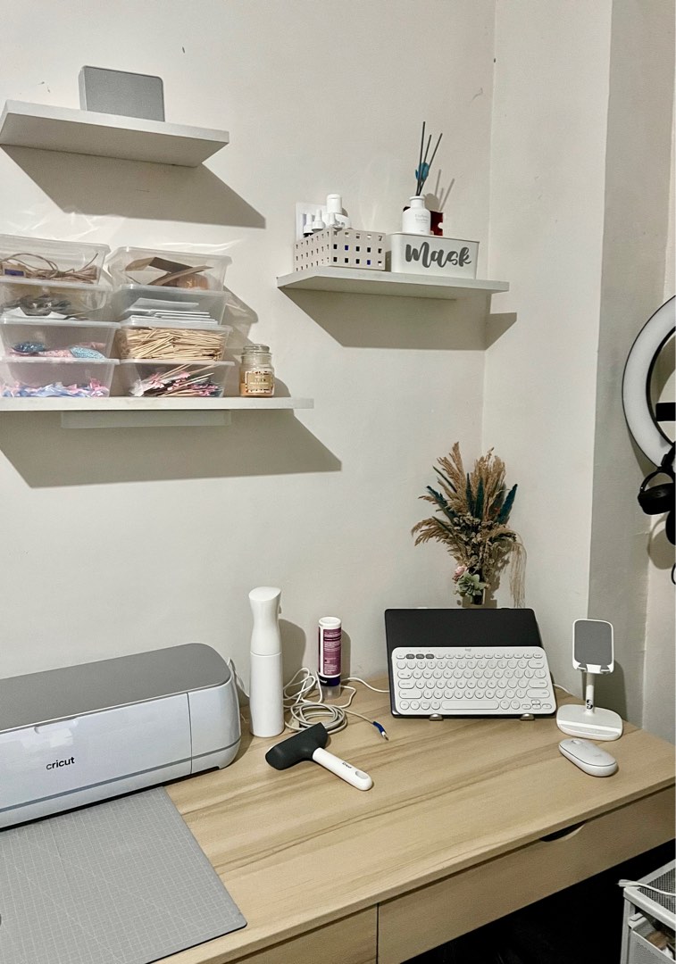 Minimalist Office Table with Drawer, Furniture & Home Living, Office