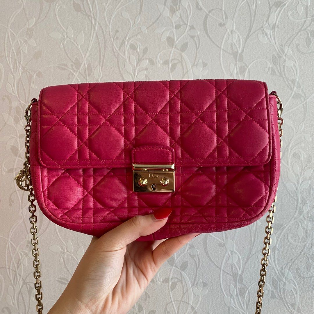 Christian Dior DIOR Miss Dior crossbody bag in patent leather Beige  ref245481  Joli Closet