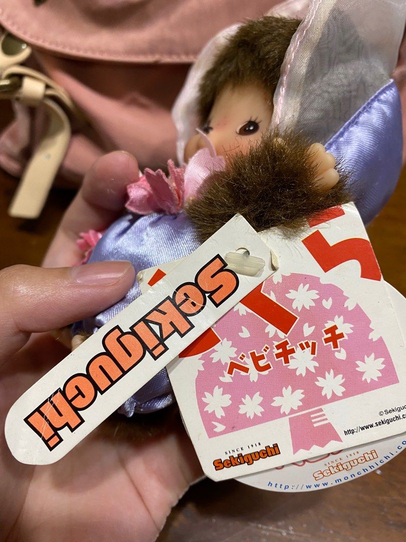 Lot De 2 Poupées Monchhichi Bebichhichi 1er Anniversaire - Mohair - Sekiguchi - Limited