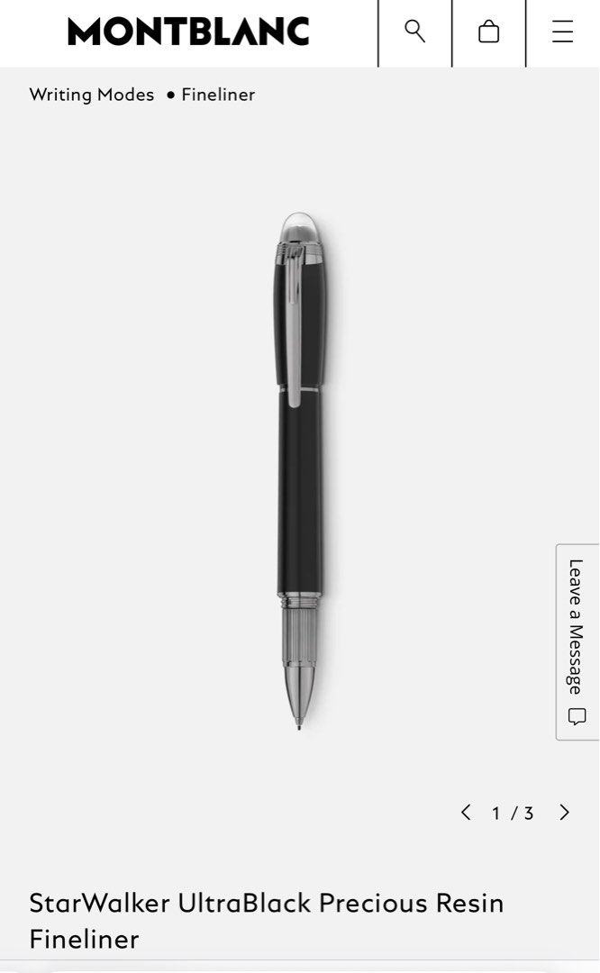 Montblanc starwalker ultra new arrivals black fineliner