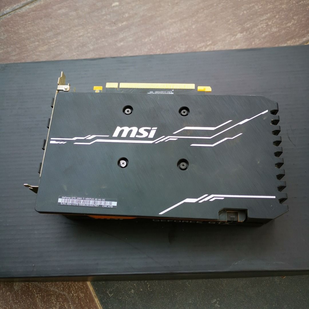 MSI GTX 1660 TI VENTUS XS 6G OC GDDR6 GPU Graphics Card, Computers ...