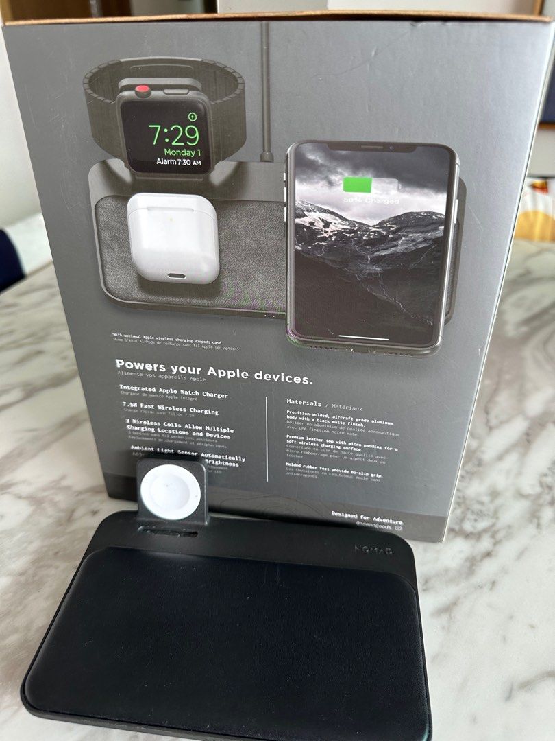 nomad base station wireless charging hub apple watch edition