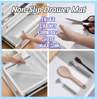 4pcs Kitchen Drawer Liner Mat, Waterproof And Oil-proof, Non-adhesive  Cupboard Cabinet Shelf Contact Paper, For Cabinets, Shelves, Drawers,  Dressers, Desks, And More
