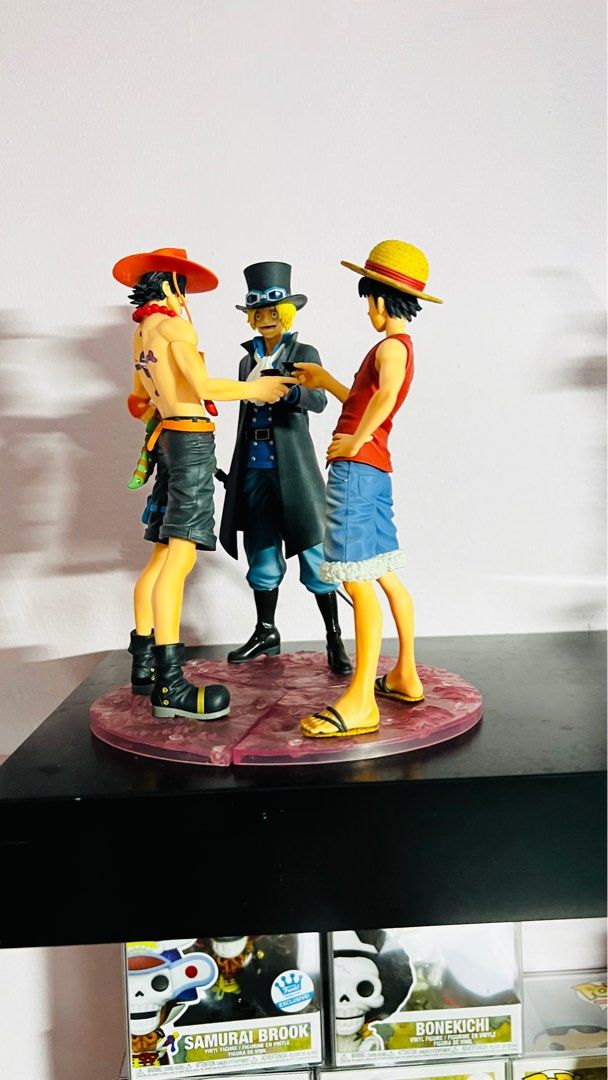 One Piece Luffy Sabo Ace 3 Brothers Sake, Hobbies & Toys, Toys & Games On  Carousell