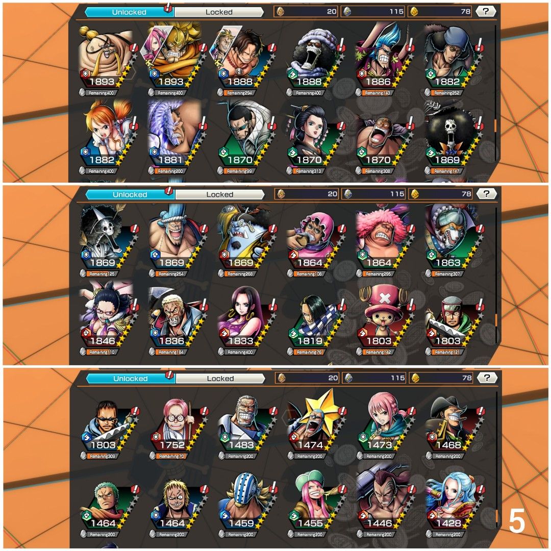 OPBR One Piece Bounty Rush Account Roger Extreme Legendary, Video