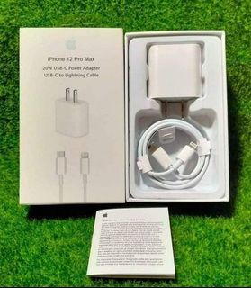 ORIGINAL 💯 CHARGER I PHONE 12 PRO MAX (20WATTS) FAST CHARGER FOR ANY IPHONE AND IPAD BRANDNEW