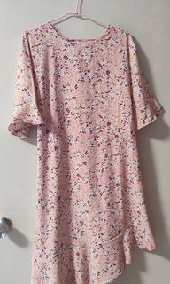 Pink Floral Dress plus size