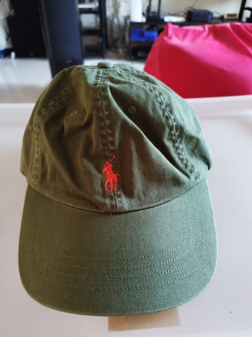 Polo Ralph Lauren Classic Baseball Cap Green Orange