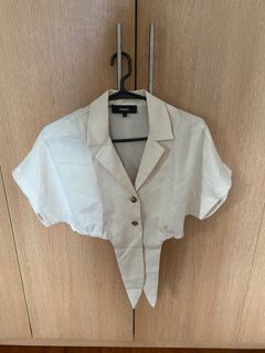 Pomelo polo top white
