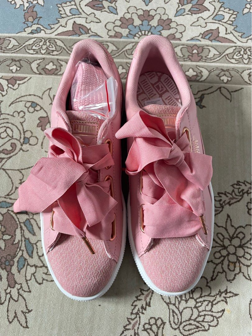 Puma basket heart rosa hotsell