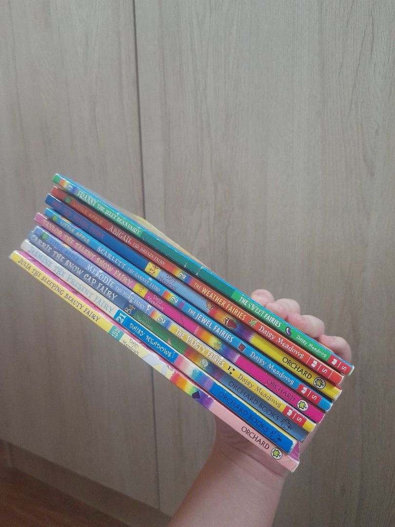 Rainbow Magic Book series EACH SOLD SEPARATELY (Category: Children's Books) located in Las Pinas. Submitted by TWMall (Listing ID 1210850231, Image 3). Description: ☑ P75 each (per book) ☑ P680 for all 9 books bundle deal ☑ Collectible books!! ☑ If you get the bundle deal, you'll get many freebies 🥰😊 ☑ RFS: outgrown. decluttering. hope to find a buyer to care and enjoy reading these books ❤ ☑ Perfect for Gifting ☑ For Shopee checkout or courier