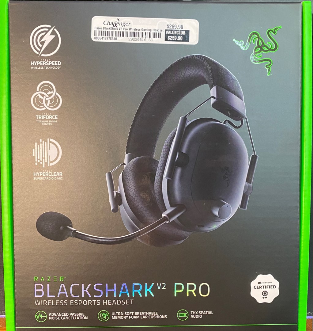 Razer BlackShark V2 Pro (Wireless Headset), Audio, Headphones Razer BlackShark V2 Pro (Wireless Headset), Audio, Headphones
