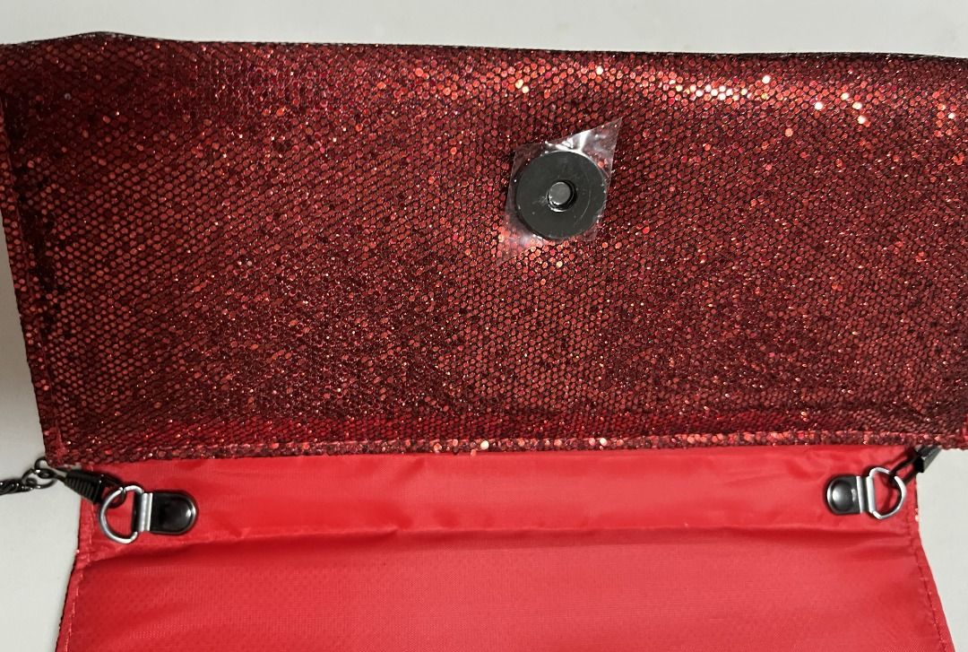 Red hotsell glitter bag