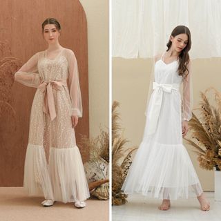 [RENT] Trivesta Gaura Robe Kimono Outer Dress Prewed Maternity Photoshoot