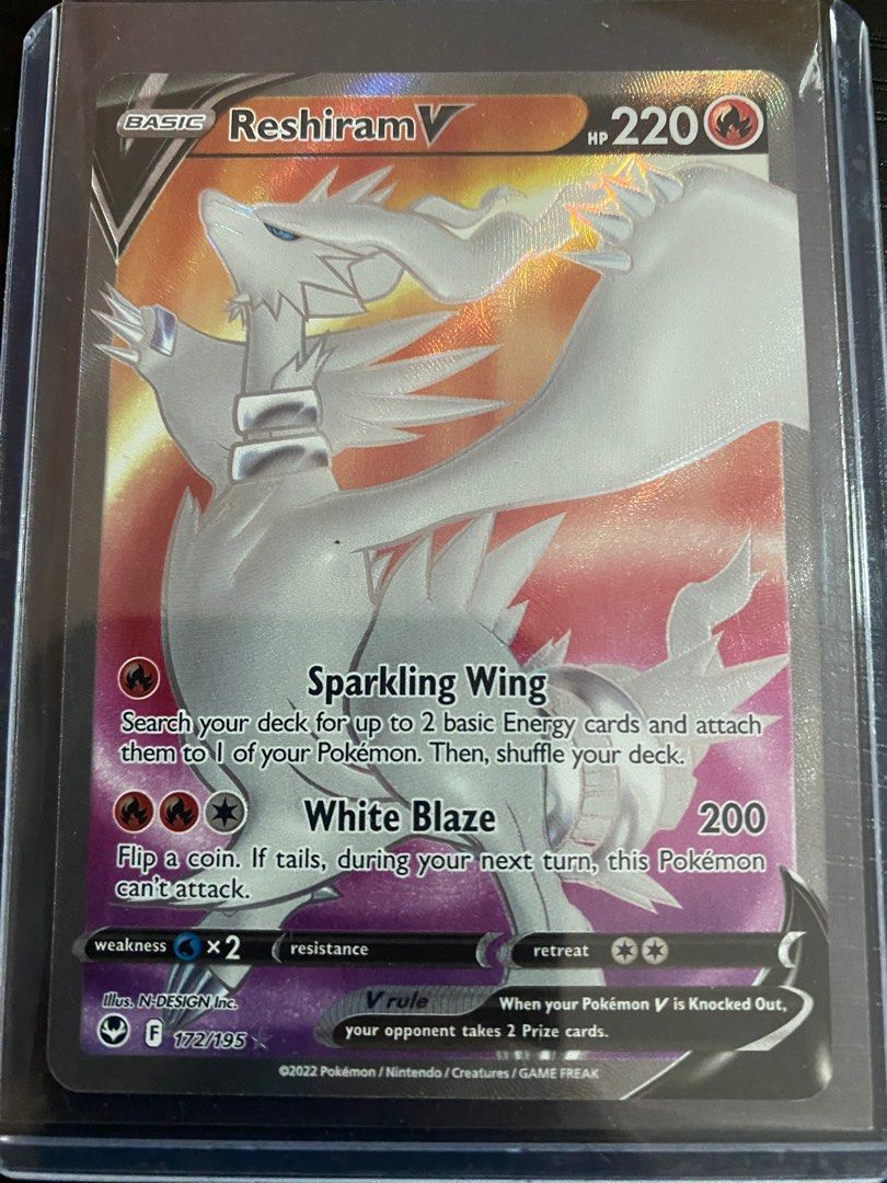 Pokémon Graded card - 2022 Reshiram V Silver Tempest #172 - Mint - SGS 9.5  - Catawiki