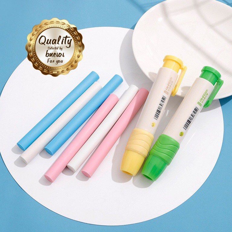 Retractable Press Pencil Eraser with 3 refills (Category: Stationery & School Supplies) located in Manila. Submitted by blanzingmax (Listing ID 1210818592, Image 3). Description: .