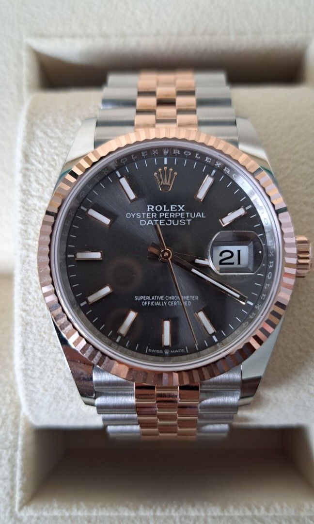 Rolex Datejust M126231 36mm Everose Gold Luxury Watches on