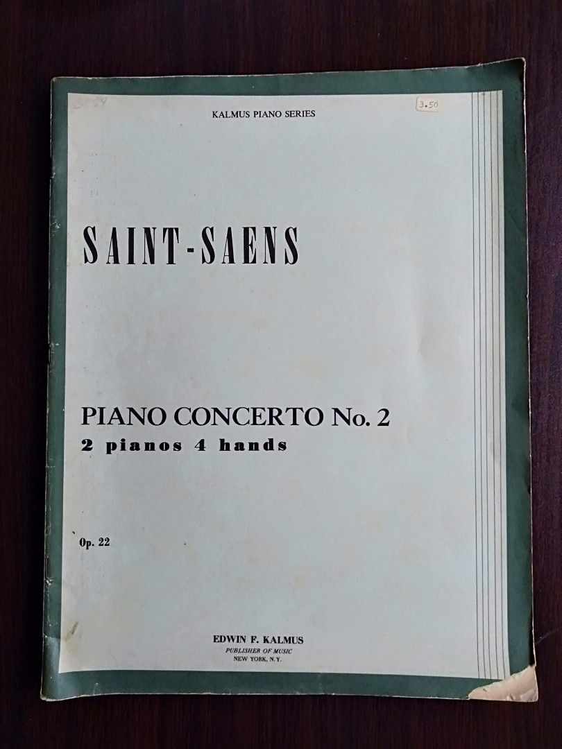Saint Saens Piano Concerto No. 2, Hobbies & Toys, Books & Magazines
