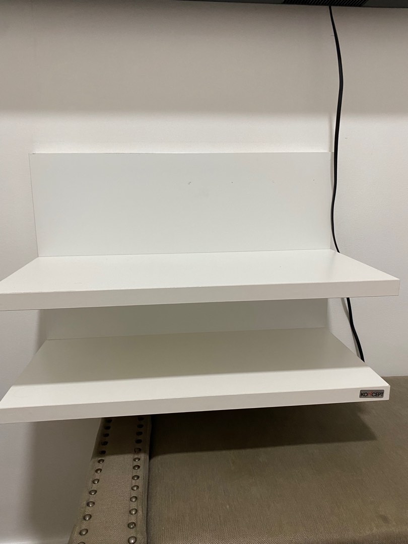 SB Koncept White Hanging Shelves, Furniture & Home Living, Office