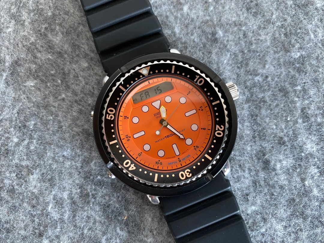 Seiko H558-500A Orange Arnie Ana-digi Diver, Men's Fashion, Watches &  Accessories, Watches on Carousell