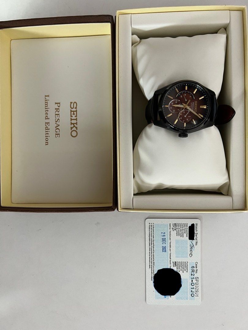 Seiko Limited Edition 2000pc presage sharp edged kabuki-inspired automatic  watch spb329j1/spb329/SARW063 + Free gift, Luxury, Watches on Carousell