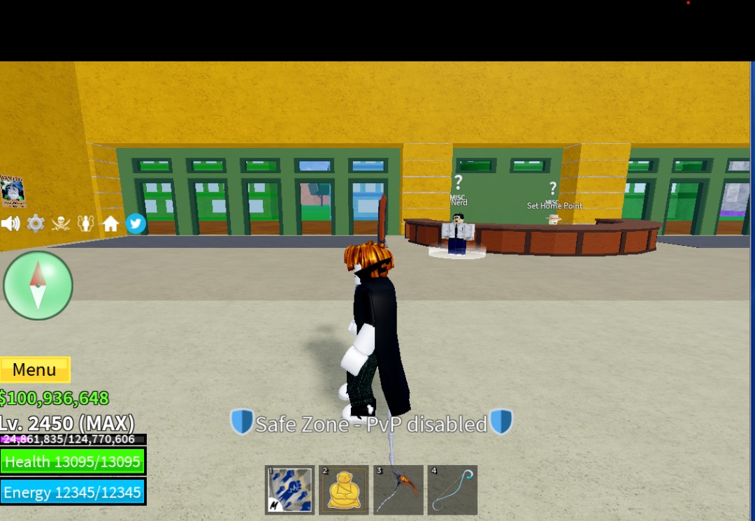 Hitting Max level (2450) In Blox Fruits 
