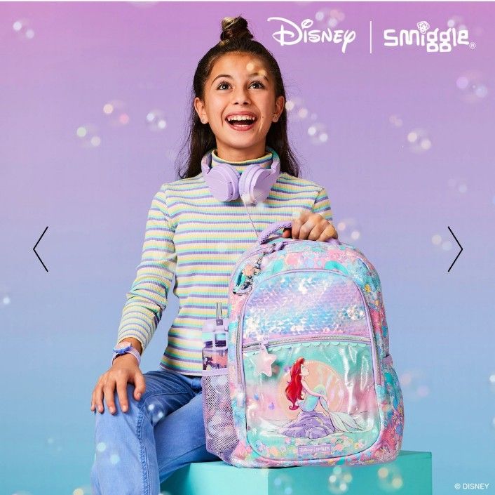 Smiggle Ariel Mermaid Disney Backpack