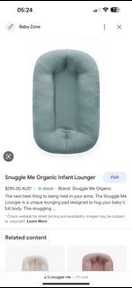 Smuggleme infant lounger with green cover