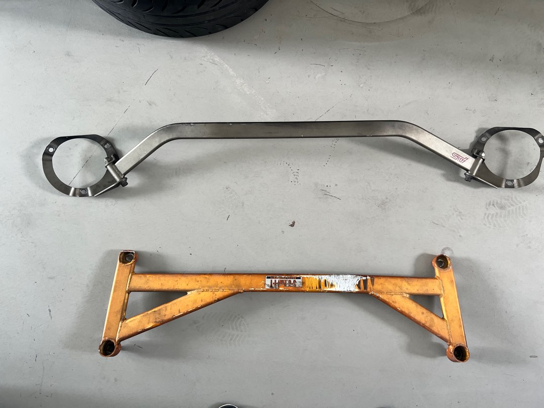 STI front Strut bar & SUMMIT Front Lower Back 4Point Subframe and