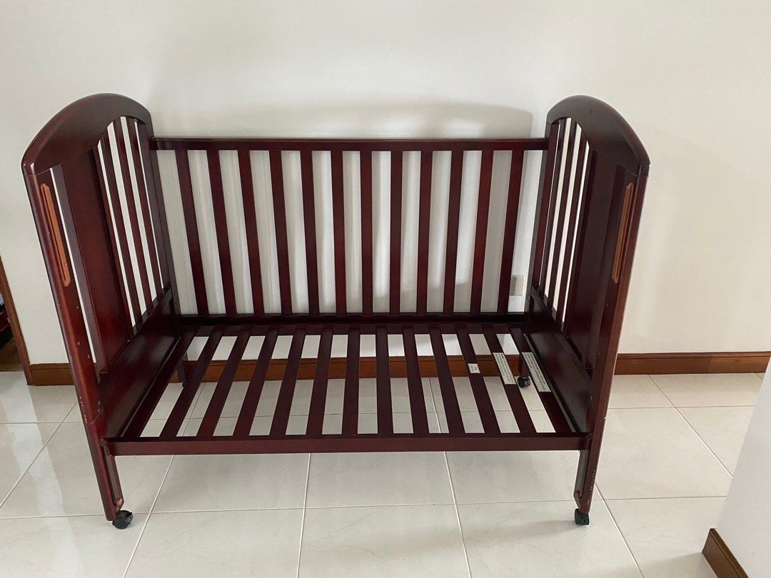 Sturdy solid wood cot, Babies & Kids, Baby Nursery & Kids Furniture, Cots & Cribs on Carousell