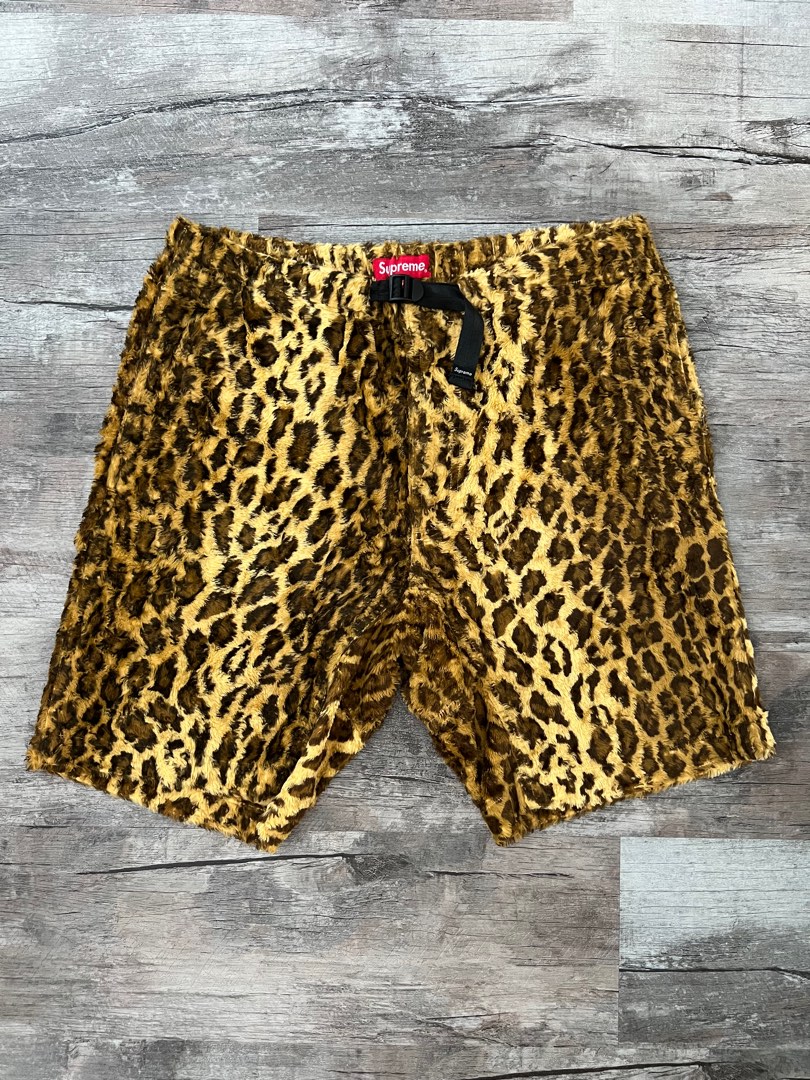 Supreme leopard water online shorts