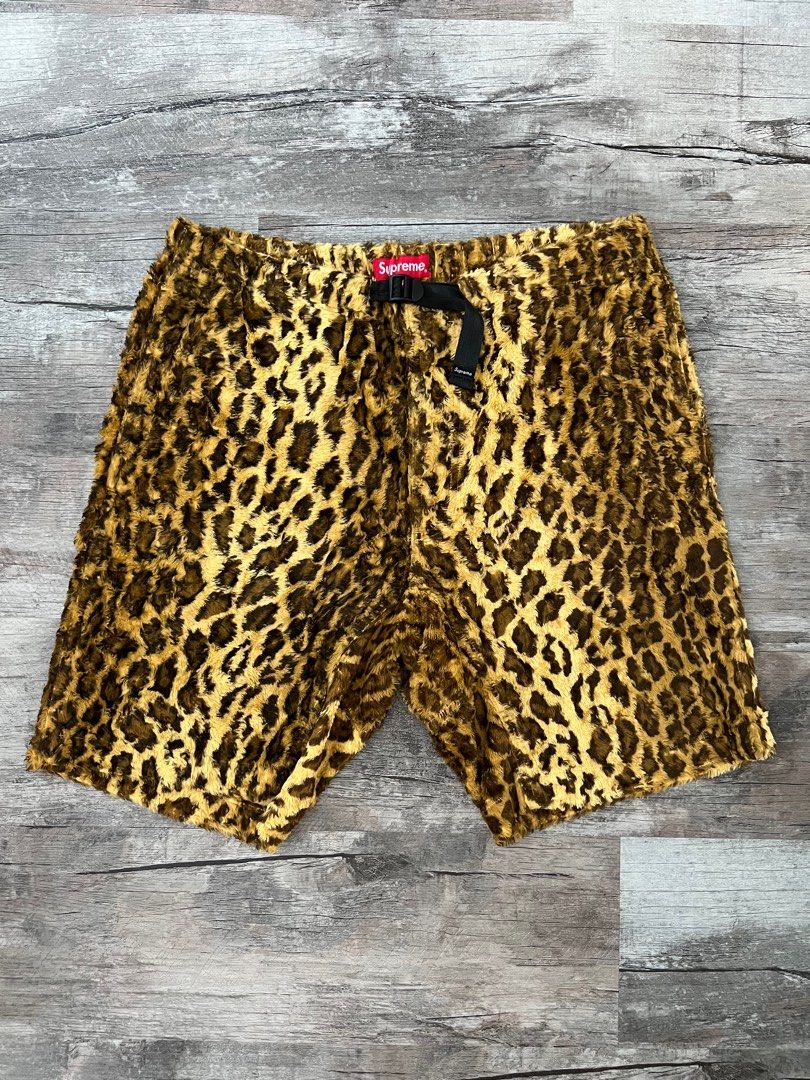 14ss Supreme Fur Belted Leopard Short - パンツ