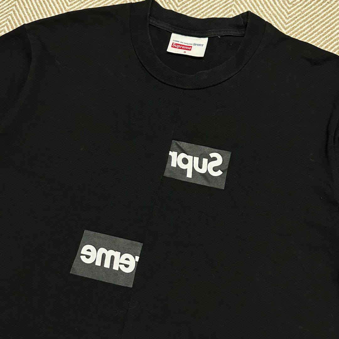 Supreme top cdg shirt