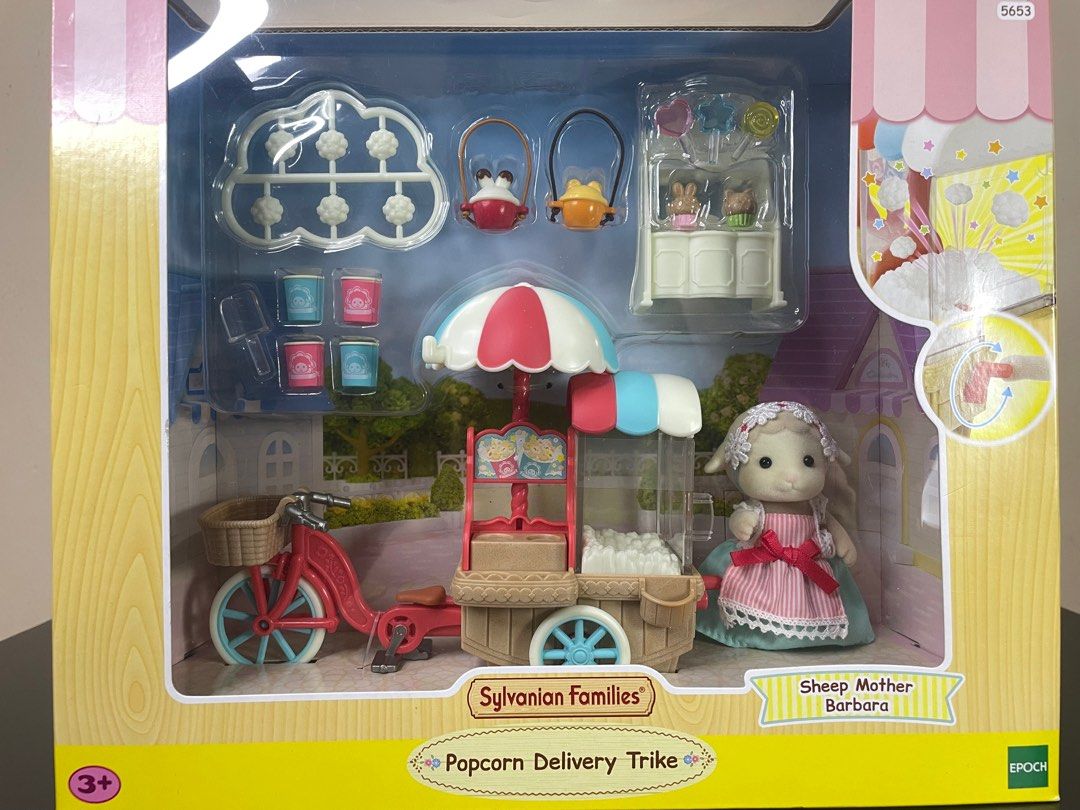 Sylvanian Families Popcorn Delivery Trike, Hobbies & Toys, Toys & Games